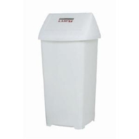 Swing Bin with Lid 50 Litre White 12518