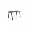 Switch Executive desk 1200mm x 700mm white top,  PLY edging,  Raw legs, 