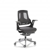 Zure Executive Chair Black Frame Charcoal Mesh With Arms
