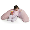 V Pillow - Back & Nursing Snuggly Soft Baby Fleece Pink