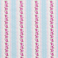 Aqua Chloe Curtain Fabric