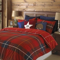Glencoe Bedding Set Red
