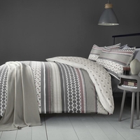 Retrace Stripe Bedding Set Blush