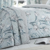 Tulip Bedspread Duck Egg