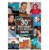 Hallmark Birthday Neon Lettering Brother Scrapbook Card