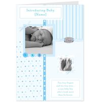 Hallmark Introducing Baby Boy Photo Upload Card