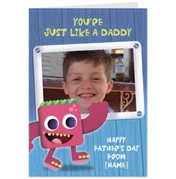 Hallmark Like A Daddy Photo Upload Fathers Day Card