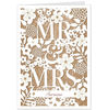 Hallmark Mr and Mrs Floral Lace Wedding Card