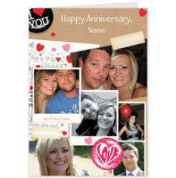 Hallmark Our Anniversary Scrapbook Photo Upload Card