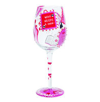 Hallmark Who Needs a Man Wine Glass
