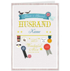 Hallmark Wonderful Husband Vintage Buttons Card