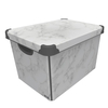 Maqio 22 Litre Plastic Storage IML Print Marble DÃ©cor Box