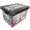 Maqio 22 Litre Plastic Storage IML Print Paris DÃ©cor Box