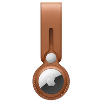 Apple AirTag Leather Loop - Saddle Brown