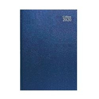 Collins Desk Diary A4 Week to View 2020 Blue
