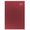 Collins Desk Diary Week to View A4 Red 2021