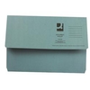 Q-Connect Document Wallet Foolscap Blue (Pack of 50) Ref KF23011