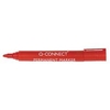 Q-Connect Permanent Marker Pen Bullet Tip Red (Pack of 10) Ref KF26047