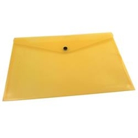 Q-Connect Polypropylene Document Folder A4 Yellow (Pack of - KF03595