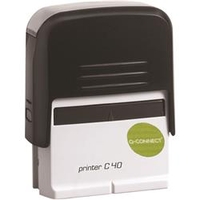 Q-Connect Voucher for Custom Self-Inking Stamp 57 x 20mm Ref KF02112