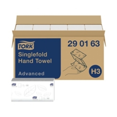 Tork Singlefold Hand Towel H3
White 3750 Sheets
