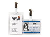 3L name badge - transparent (pack of 10)