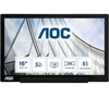 AOC I1601FWUX Full HD 16" LED Portable Monitor - Black