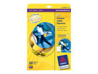 Avery - CD/DVD labels - 50 label(s) - 117 mm round