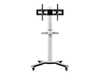B-TECH XRTROLLEY - stand - for flat panel - trolley - black & silver