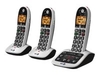 BT 4600 Advanced Nuisance Call Blocker Trio - cordless phone - answering system with caller ID + 2 additional handsets - 3-way call capability