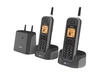 BT Elements 1K Twin - cordless phone - answering system with caller ID + additional handset - 3-way call capability