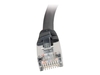 C2G Cat5e Booted Shielded (STP) Network Patch Cable - patch cable - 1 m - black