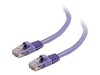 C2G Cat5e Booted Unshielded (UTP) Network Patch Cable - patch cable - 1 m - purple