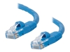 C2G Cat5e Booted Unshielded (UTP) Network Patch Cable - patch cable - 10 m - blue