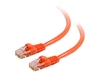 C2G Cat5e Booted Unshielded (UTP) Network Patch Cable - patch cable - 1.5 m - orange