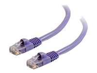 C2G Cat5e Booted Unshielded (UTP) Network Patch Cable - patch cable - 1.5 m - purple