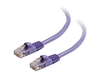 C2G Cat5e Booted Unshielded (UTP) Network Patch Cable - patch cable - 2 m - purple