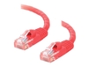 C2G Cat5e Booted Unshielded (UTP) Network Patch Cable - patch cable - 2 m - red