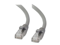 C2G Cat5e Booted Unshielded (UTP) Network Patch Cable - patch cable - 3 m - grey