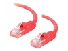 C2G Cat5e Booted Unshielded (UTP) Network Patch Cable - patch cable - 3 m - red