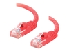 C2G Cat5e Booted Unshielded (UTP) Network Patch Cable - patch cable - 5 m - red