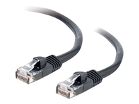 C2G Cat5e Booted Unshielded (UTP) Network Patch Cable - patch cable - 50 cm - black