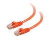 C2G Cat5e Booted Unshielded (UTP) Network Patch Cable - patch cable - 50 cm - orange