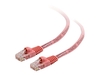 C2G Cat5e Booted Unshielded (UTP) Network Patch Cable - patch cable - 50 cm - pink