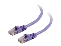 C2G Cat5e Booted Unshielded (UTP) Network Patch Cable - patch cable - 50 cm - purple
