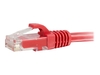 C2G Cat5e Booted Unshielded (UTP) Network Patch Cable - patch cable - 50 cm - red