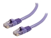 C2G Cat5e Booted Unshielded (UTP) Network Patch Cable - patch cable - 7 m - purple