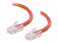 C2G Cat5e Non-Booted Unshielded (UTP) Network Crossover Patch Cable - crossover cable - 2 m - red