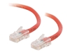 C2G Cat5e Non-Booted Unshielded (UTP) Network Crossover Patch Cable - crossover cable - 3 m - red