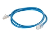 C2G Cat5e Non-Booted Unshielded (UTP) Network Crossover Patch Cable - crossover cable - 50 cm - blue